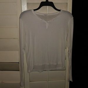 Brandy Melville Sheer White Long Sleeve